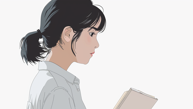 本を読む女性